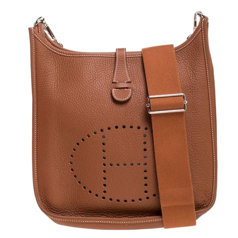 HERMES Clemence Leather Double Se